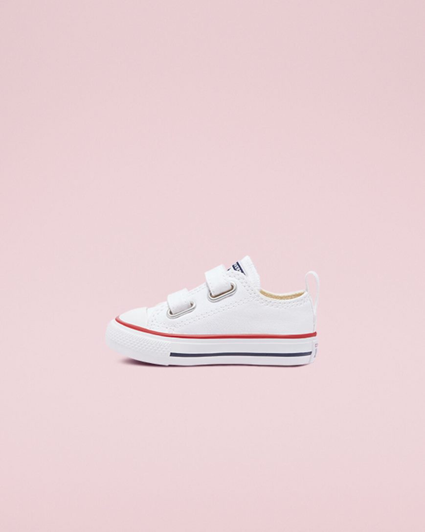 Girls' Converse Chuck Taylor All Star Easy-On Low Top Shoes White / Dark Red / Navy | AU E4951R